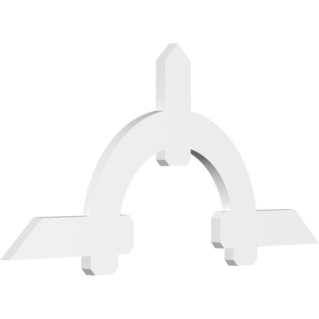 Ekena Millwork Ericson Architectural Grade PVC Gable Bracket, 72"W x 33"H x 2"D x 6"F, 11/12 Pitch GBP072X33X0206ERI00